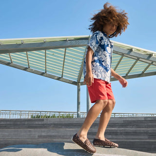 Floafers Prodigy Driver – Driftwood Brown and Coconut-Boys Shoes-Simply Blessed Children's Boutique