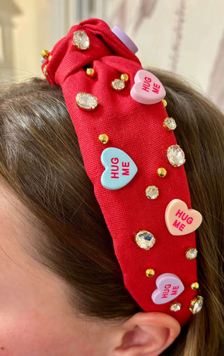 Rhinestone Conversation Heart HeadBand