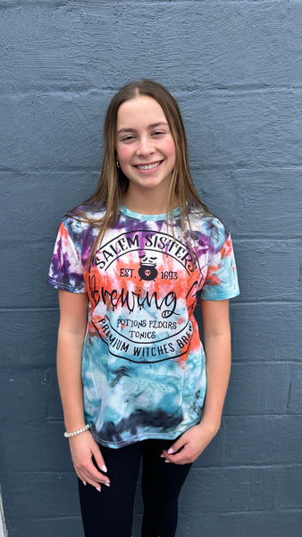 Ladies Tie Dye Salem Sisters Brewing Company – Simply Blessed
