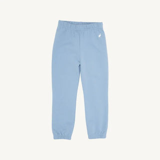 Gates Sweeney Sweatpant - Barrington Blue with Multicolor Stork from The Beaufort Bonnet Company-Boys Joggers-Simply Blessed Children's Boutique