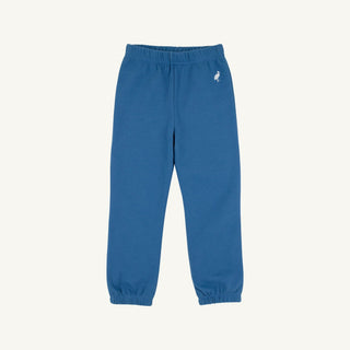 Gates Sweeney Sweatpants – Wood Boat Blue/Worth Ave White | The Beaufort Bonnet Company-Boys Joggers-Simply Blessed Children's Boutique