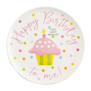 Happy Birthday Ceramic Singing Plate - Pink-Home/Gift-Simply Blessed Children's Boutique
