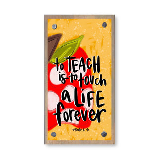 Happy Blocks Wooden Teacher Appreciation Gift – Inspirational Classroom Desk Decor-Home/Gift-Simply Blessed Children's Boutique