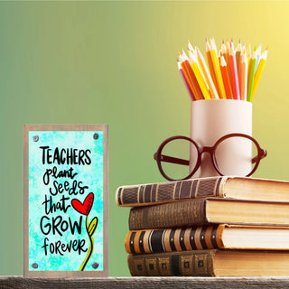 Happy Blocks Wooden Teacher Appreciation Gift – Inspirational Classroom Desk Decor-Home/Gift-Simply Blessed Children's Boutique