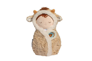 Douglas Toys Hayes Highland Cow Hug – Ultra-Soft Swaddled Baby Plush-Toys-Simply Blessed Children's Boutique
