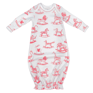Heyward House Pink Swaying Safari Baby Gown-Infants-Simply Blessed Children's Boutique