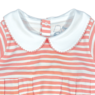Heyward House Blush Waves Girls Pleated Bubble-Infants-Simply Blessed Children's Boutique