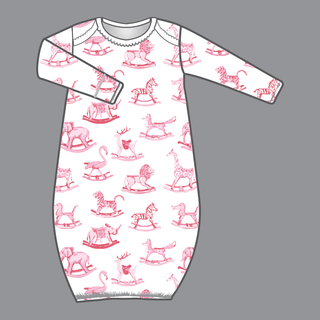 Heyward House Pink Swaying Safari Baby Gown