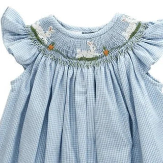 Hippity-Hoppity Smocked Easter Bishop Dress-Girls Dresses-Simply Blessed Children's Boutique