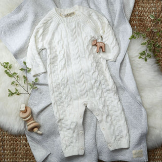 Hope and Henry Organic Knit Sweater Romper for Baby-Infants-Simply Blessed Children's Boutique