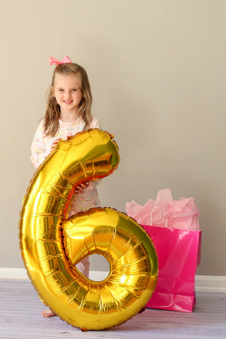Cassidy Ruffle Comfy Crewneck – Golden Birthday / Pier Party Pink