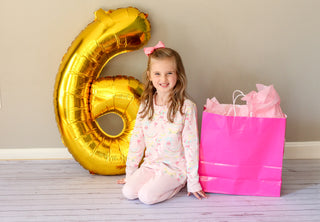 Cassidy Ruffle Comfy Crewneck – Golden Birthday / Pier Party Pink