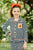 Black & White Stripe Pumpkin Pajamas For Girls & Boys