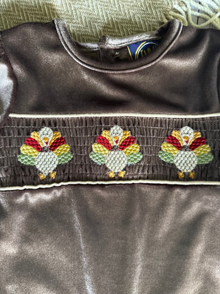 Emma Jean Kids Turkey Lurkey Girls Romper