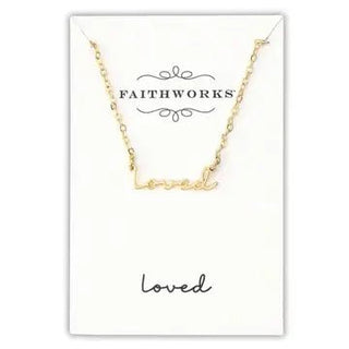 Inspirational Word Necklace by Faithworks-Women's Necklace-Simply Blessed Children's Boutique