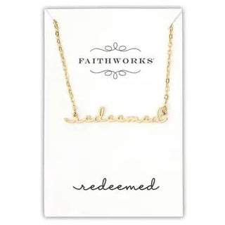 Inspirational Word Necklace by Faithworks-Women's Necklace-Simply Blessed Children's Boutique