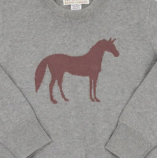 Isaac’s Intarsia Sweater – Grantley Gray (Heathered Horse) by The Beaufort Bonnet Company-Misc.-Simply Blessed Children's Boutique