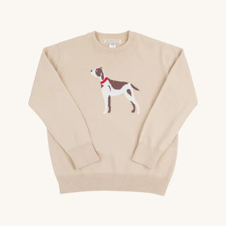 Isaac's Intarsia Sweater - Osprey Oatmeal/Dog from The Beaufort Bonnet Company-Misc.-Simply Blessed Children's Boutique