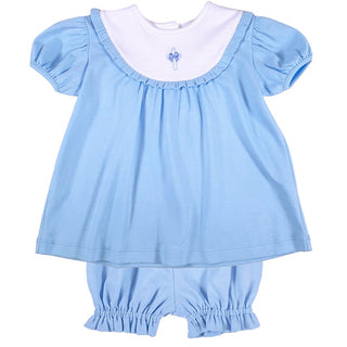 Ishtex Baby Girls’ Blue Cross Dress & Bloomers Set – Classic Easter & Baptism Outfit-Infants-Simply Blessed Children's Boutique
