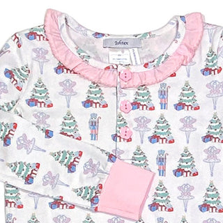 Ishtex Girls Christmas Nutcracker Pajama Set-Girls Sleepwear-Simply Blessed Children's Boutique