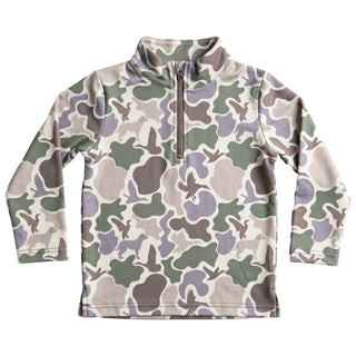 Ishtex Boys Camo Quarter Zip Pullover-Boys Sweatshirt/Pullover-Simply Blessed Children's Boutique