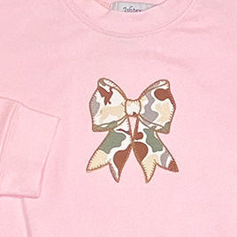 Ishtex Girls Camo Bow Applique Sweatshirt and Leggings Set-Girls Outfit Sets-Simply Blessed Children's Boutique
