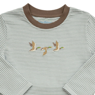 Itsy Bitsy Toddler Boys Mallard Trio Top and Brown Pants Set-Boys Outfit Sets-Simply Blessed Children's Boutique