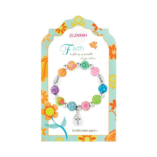 Jilzarah Youth Faith Clay Bead Bracelet