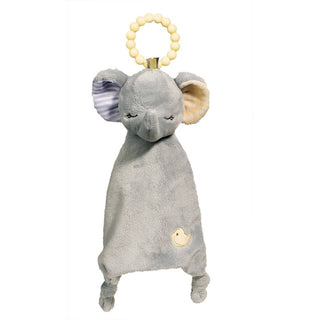 Douglas Joey Gray Elephant Plush Teether Toy – Soft Infant Soother-Baby Accessories-Simply Blessed Children's Boutique