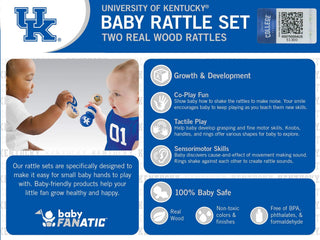 Kentucky Wildcats - Baby Rattles 2-Pack-Toys-Simply Blessed Children's Boutique