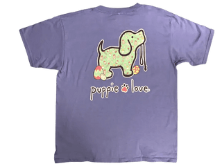 Kids Puppie Love Easter Egg T-Shirt-Girls Graphic Tees-Simply Blessed Children's Boutique