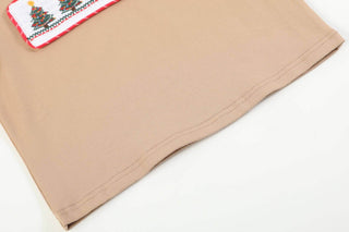 Light Brown Christmas Tree Smocked Shirt-Misc.-Simply Blessed Children's Boutique