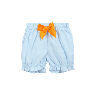 Lil Cactus Light Blue Pumpkin Vine Smocked Dress and Bloomers Set