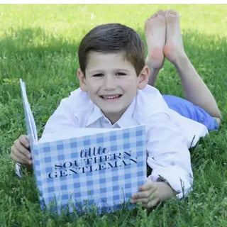 Blue Gingham "Little Southern Gentleman" Book