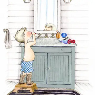 Blue Gingham "Little Southern Gentleman" Book
