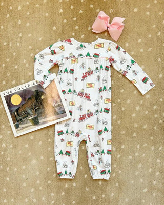 Long Sleeve Penny's Playsuit – TBBC Express / Palm Beach Pink-Infants-Simply Blessed Children's Boutique