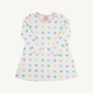 Long Sleeve Polly Play Dress – We Heart You/Palm Beach Pink | The Beaufort Bonnet Company-Misc.-Simply Blessed Children's Boutique