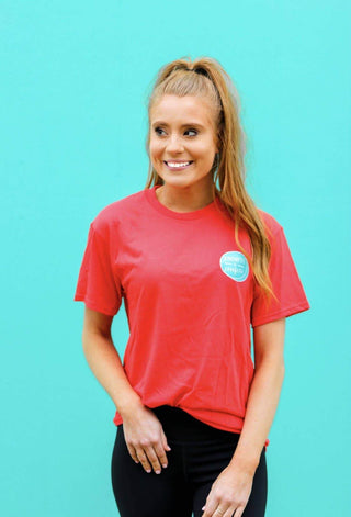 Love Generously T-Shirt - Deep Coral-Misc.-Simply Blessed Children's Boutique