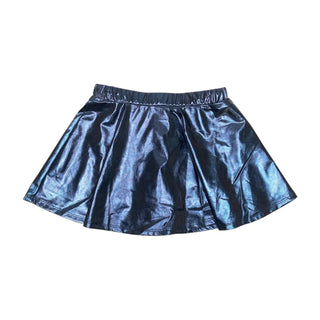 Lulu Bebe Metallic Royal Blue Skirt-Girls Skort/Skirt-Simply Blessed Children's Boutique
