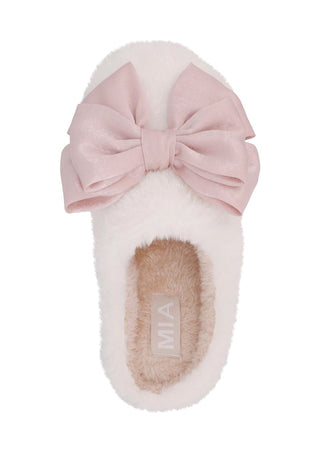 MIA Little Cozi Too Slippers with Bow-Girls Shoes-Simply Blessed Children's Boutique
