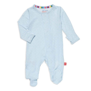 Magnetic Me Pin Dot Blue Footie-Infants-Simply Blessed Children's Boutique