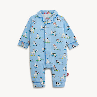 Magnetic Me Baby Boys Ruff Riders Coverall Romper With Piping-Infants-Simply Blessed Children's Boutique