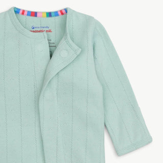 Magnetic Me Sea Grass Green Love Lines Pointelle Footie-Infants-Simply Blessed Children's Boutique