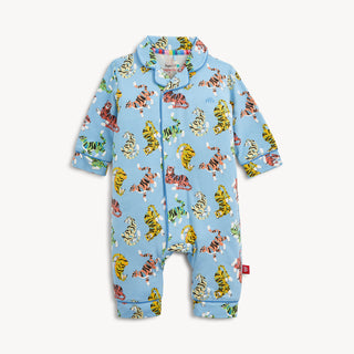 Magnetic Me Baby Boys Tiger Kings Right Fit Pant Romper Pajama With Piping-Infants-Simply Blessed Children's Boutique