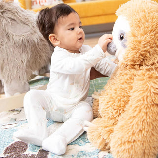 Magnetic Me White Serene Safari Modal Magnetic Footie-Infants-Simply Blessed Children's Boutique