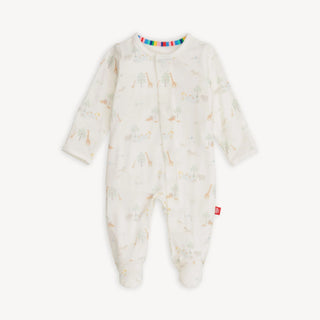 Magnetic Me White Serene Safari Modal Magnetic Footie-Infants-Simply Blessed Children's Boutique