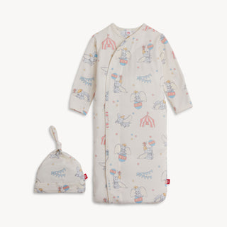 Magnetic Me Dumbo Circus Modal Baby Gown and Hat Set