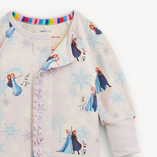 Magnetic Me Disney Frozen Ruffle Convertible Coverall - Elsa & Anna Modal Sleeper-Infants-Simply Blessed Children's Boutique
