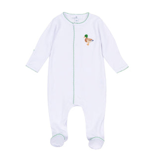Magnolia Baby White Infant Mallard Moments Footie Sleeper-Infants-Simply Blessed Children's Boutique
