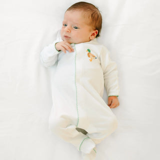 Magnolia Baby White Infant Mallard Moments Footie Sleeper-Infants-Simply Blessed Children's Boutique